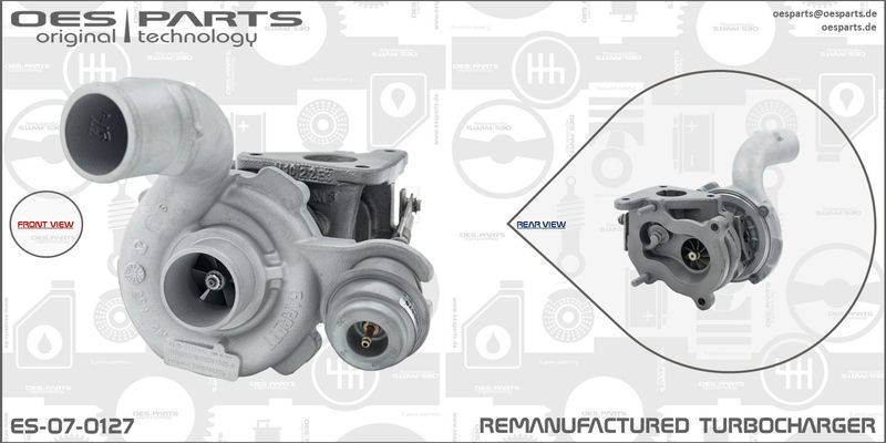 OES PARTS kompresorius, įkrovimo sistema ES-07-0127